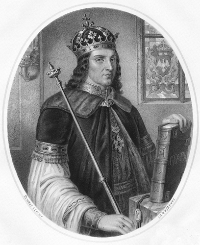Image - King Alexander Jagiellończyk (engraving by Julian Bartoszewicz).